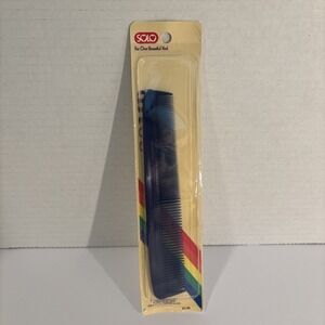 Vintage Solo Comb 7" - Blue Plastic - UNSEALED 49100 Made in USA
